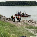 Brandeinsatz (B3) Bootsbrand auf der Donau am 30.08.2020