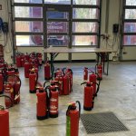 Feuerlöscherüberprüfung und Grundausbildung am 15.02.2025