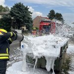 Brand einer Baumulde am 04.07.2025