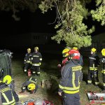 Einsatzübung "Verkehrsunfall mit Menschenrettung"