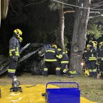 Einsatzübung "Verkehrsunfall mit Menschenrettung"