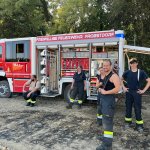Brand einer Strohballenpresse in Mühlleiten