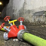 Großbrand einer Lagerhalle in Mannsdorf