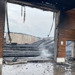 Großbrand einer Lagerhalle in Mannsdorf